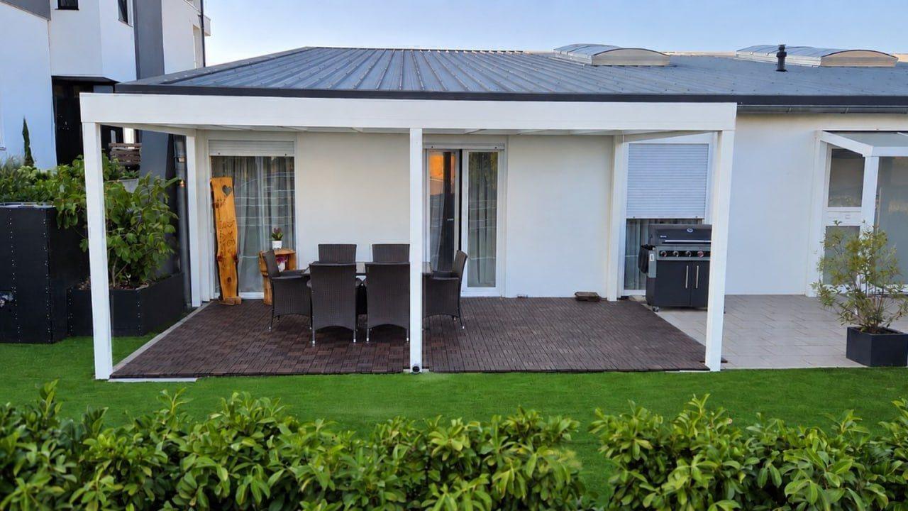 Überdachung der Gartenterrasse – nachher